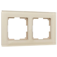 Изображение Рамка из стекла на 2 поста Favorit шампань W0021111